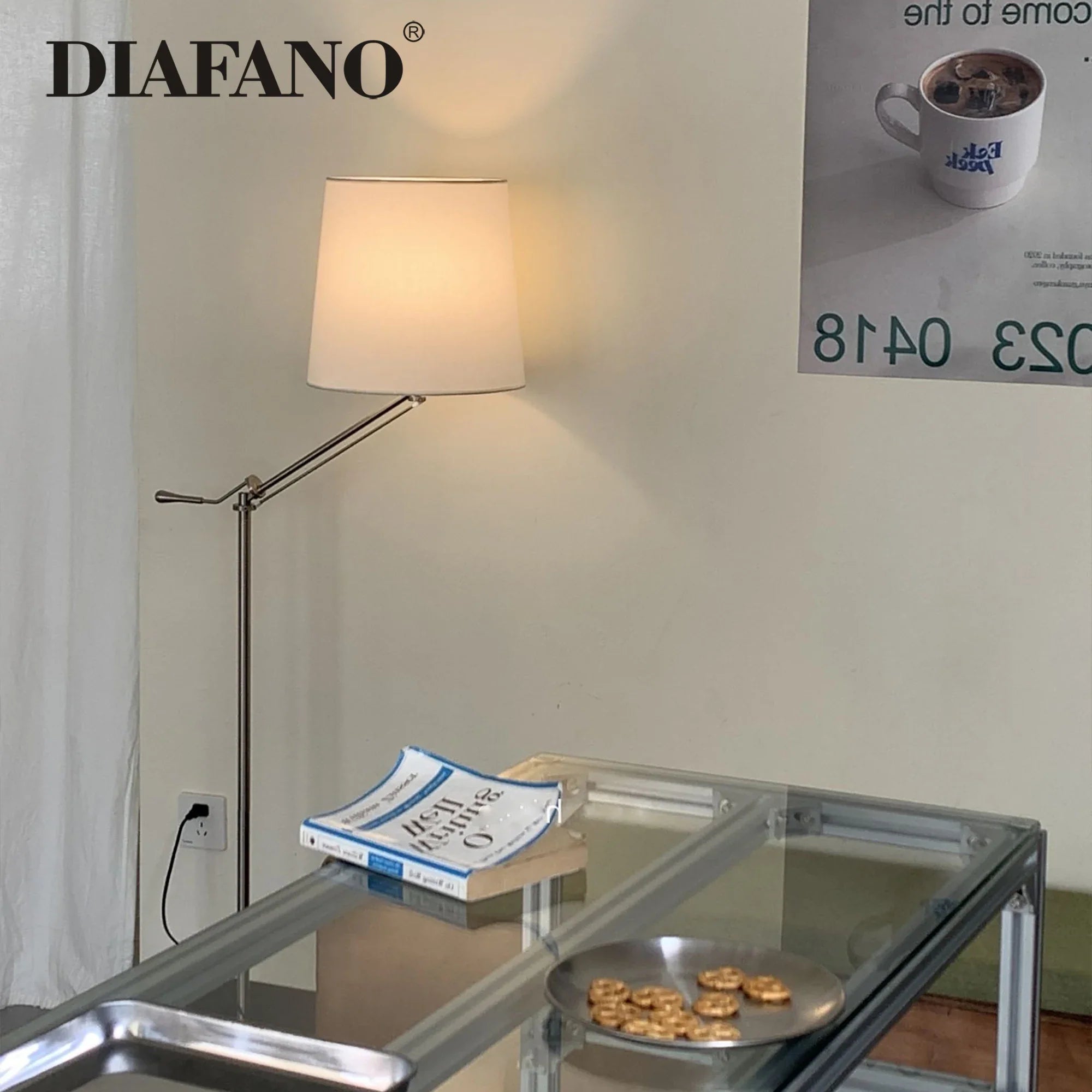 Afralia™ Adjustable LED Floor Lamp for Modern Industrial Decor