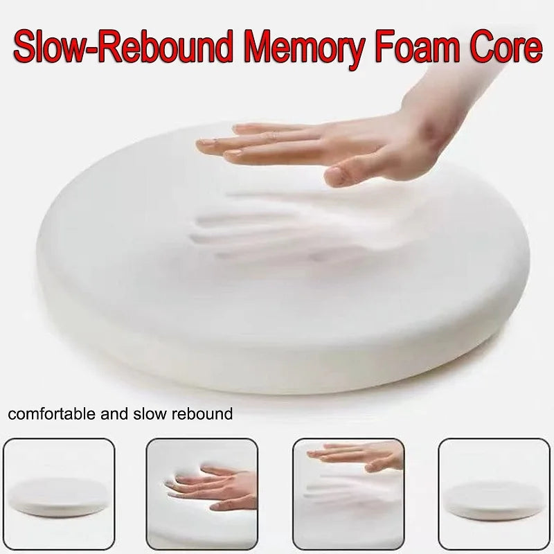 Afralia™ Memory Foam Round Chair Cushion: Non Slip, Breathable, Removable Seat Pad