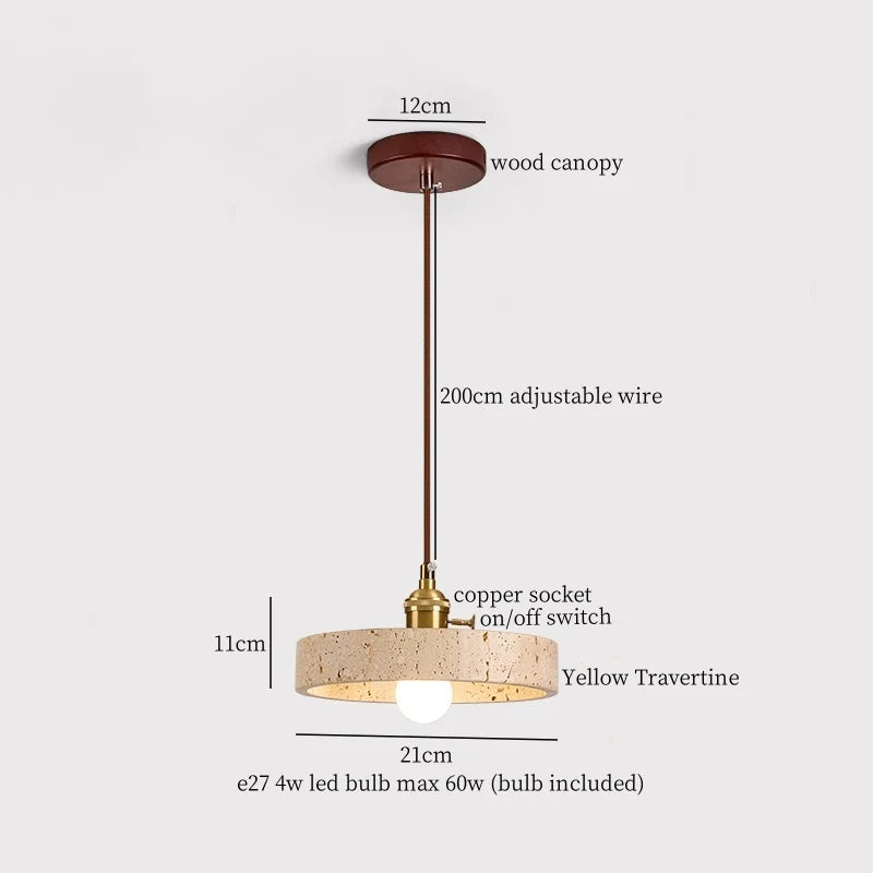Afralia™ Cement LED Pendant Lights: Japanese Vintage Style for Bedroom, Living, Dining Room