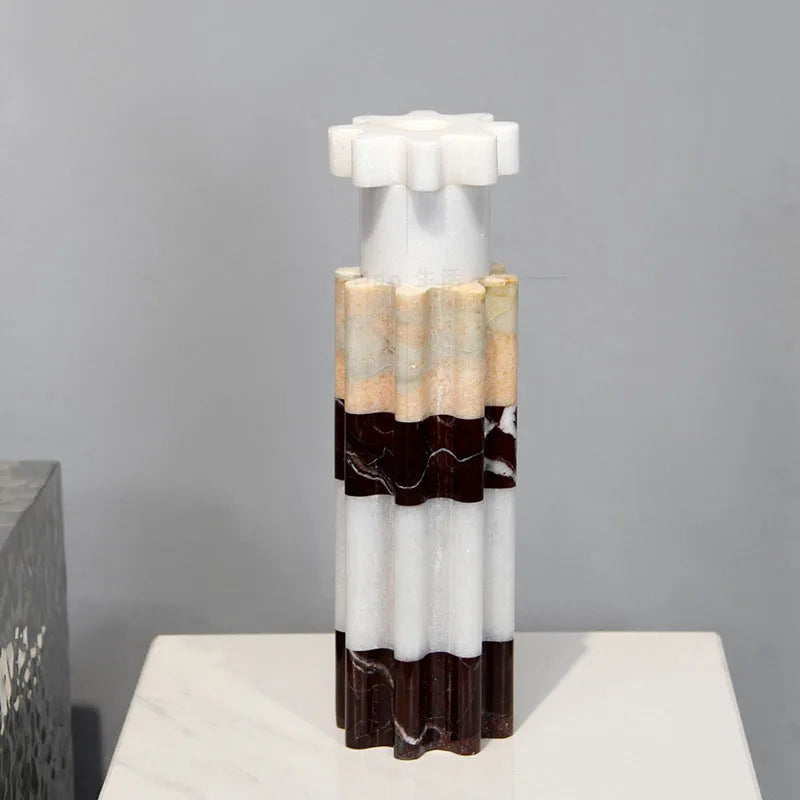 Afralia™ Marble Candle Holders for Taper Candles - Elegant Table Decor & Wedding Centerpiece