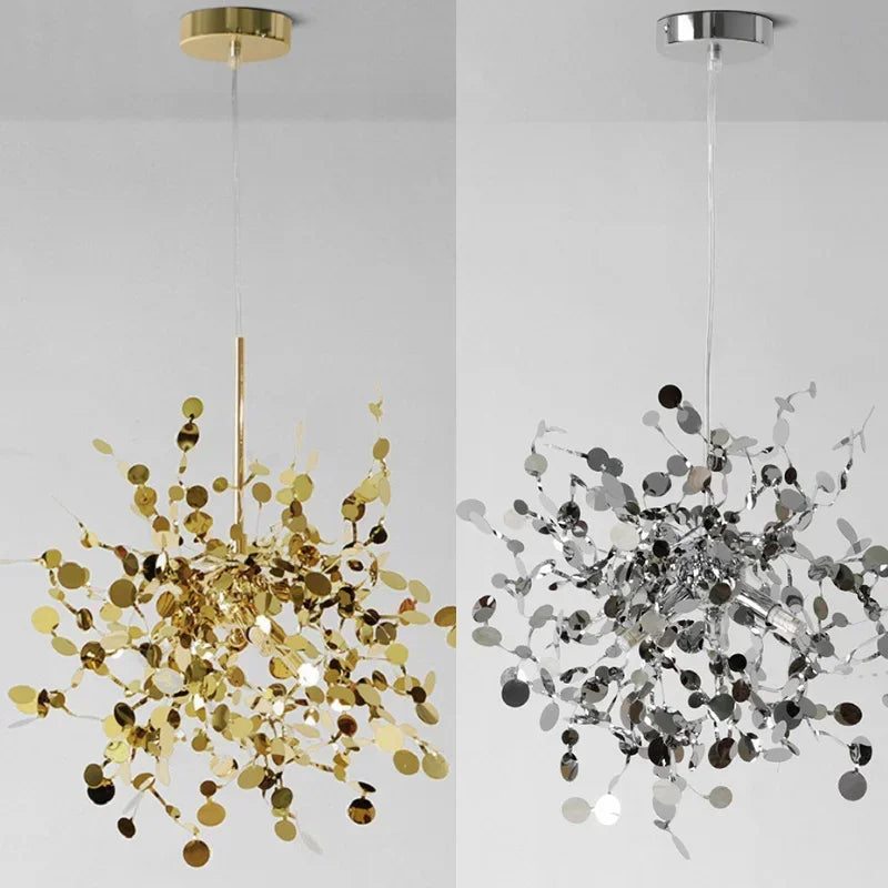 Afralia™ Stainless Steel Led Pendant Light for Dining Living Hotel Room_Hanging G9 Fixture