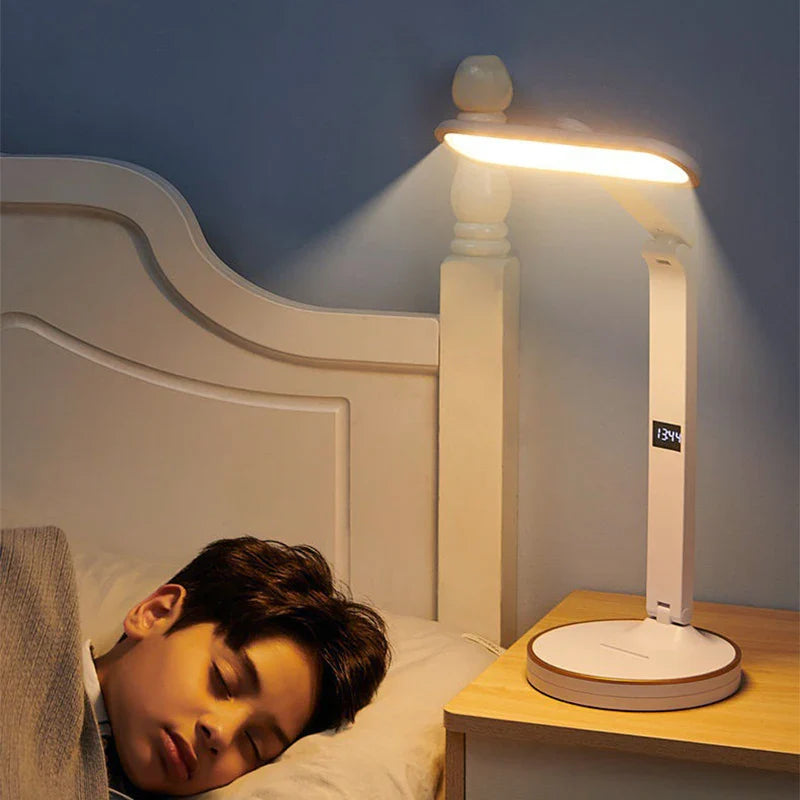 Afralia™ LED Desk Lamp Dimmable Foldable Night Light