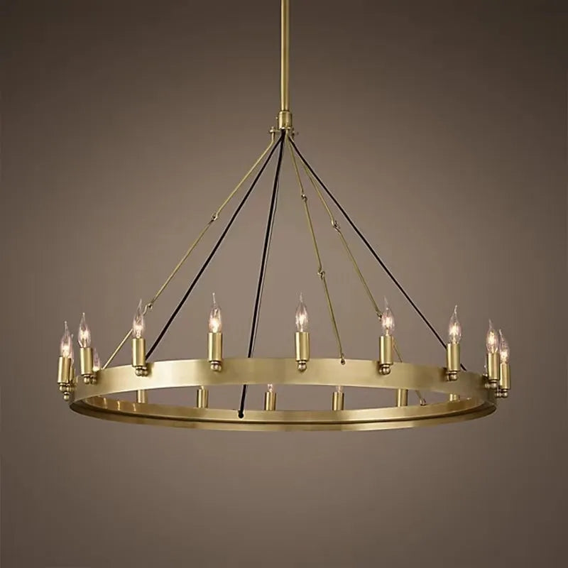 Afralia™ Vintage Iron Double Pendant Chandelier - Industrial LED Lighting for Home and Hospitality