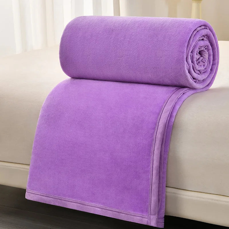 Afralia™ Cozy Flannel Blanket: Multi-Functional Sofa Cover for Adults