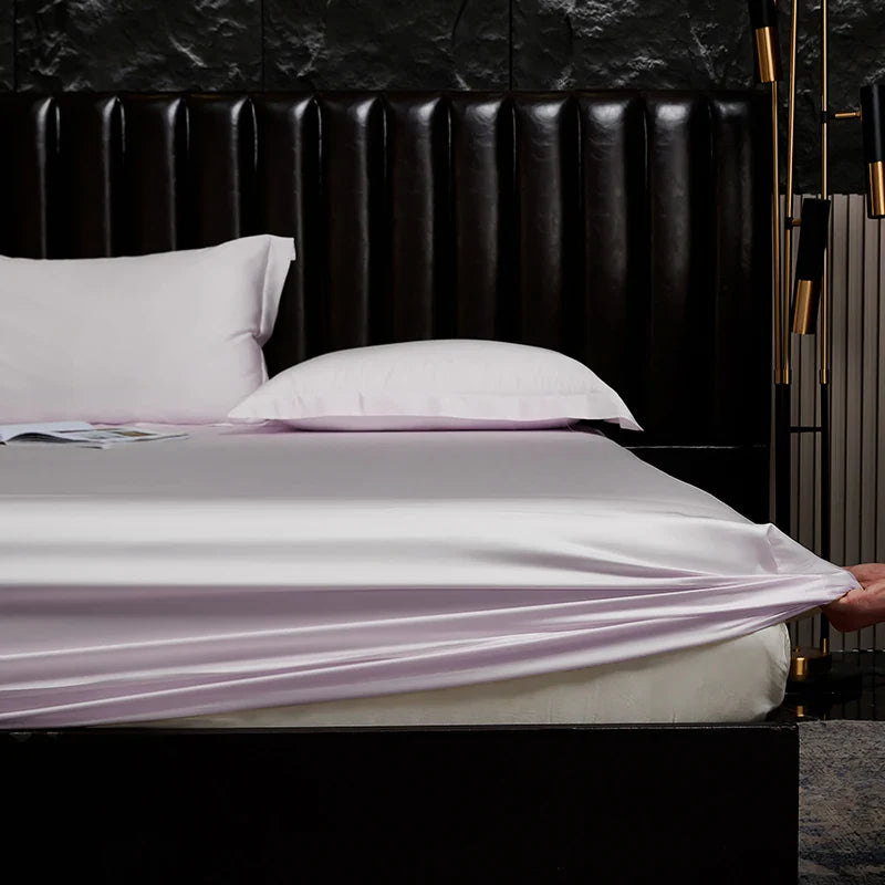 Afralia™ Silky Soft Lyocell Fitted Sheet with Bamboo Fiber for Smooth Mattress Cover
