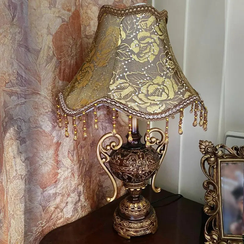 Afralia™ Retro European Style Desk Lamp - Luxurious Bedroom & Living Room Decor