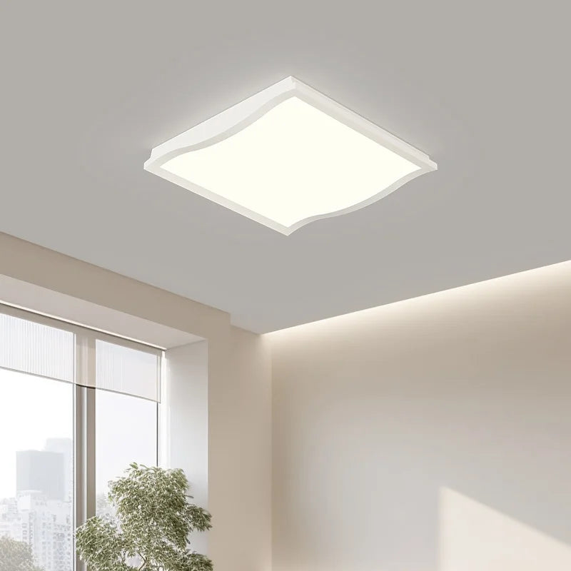 Afralia™ Minimalist LED Ceiling Light in Black & White for Living, Dining, Bedroom & Kitchen