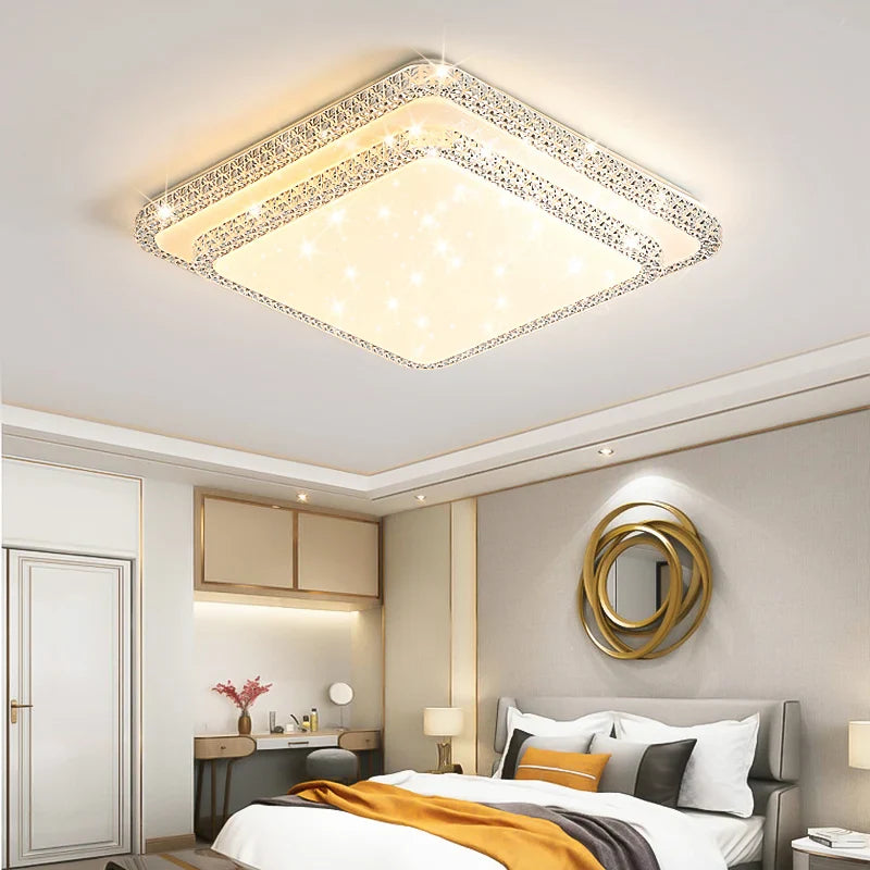 Afralia™ Modern LED Acrylic Ceiling Light for Living Room Bedroom Study Decor