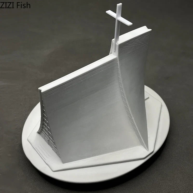 Afralia™ Christian Church Gypsum Ornaments Luce Chapel Architecture Decoration Home Decor