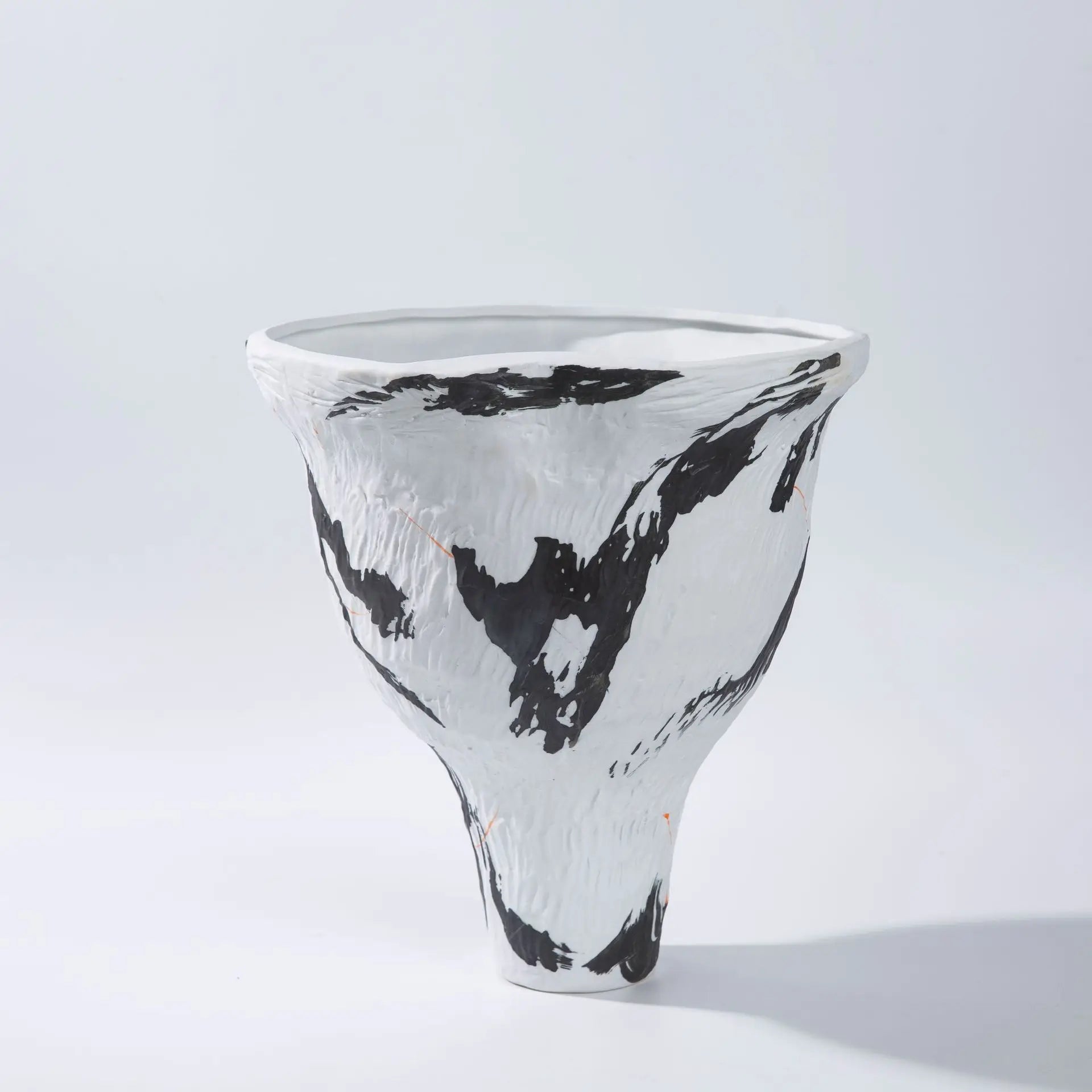 Afralia™ Abstract Irregular Ceramic Vase Set Colorful Graffiti Ornaments Home Decoration