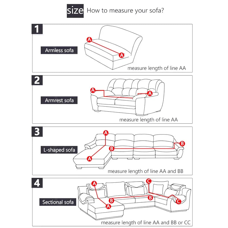 Afralia™ Printed Elastic Corner Sofa Cover Stretch Slipcovers for L Shaped Sectional Sofas