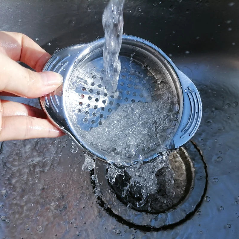 Afralia™ Stainless Steel Can Strainer and Tuna Press - Easy Clean Food Sieve