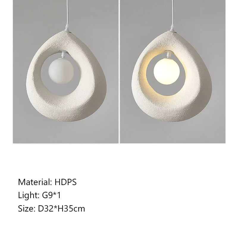 Afralia™ Nordic Wabi Sabi Pendant Lights for Stylish Dining Room and Bedroom Decor