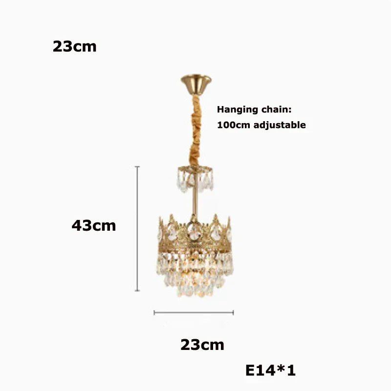 Afralia™ Crystal LED Pendant Light for Living Room