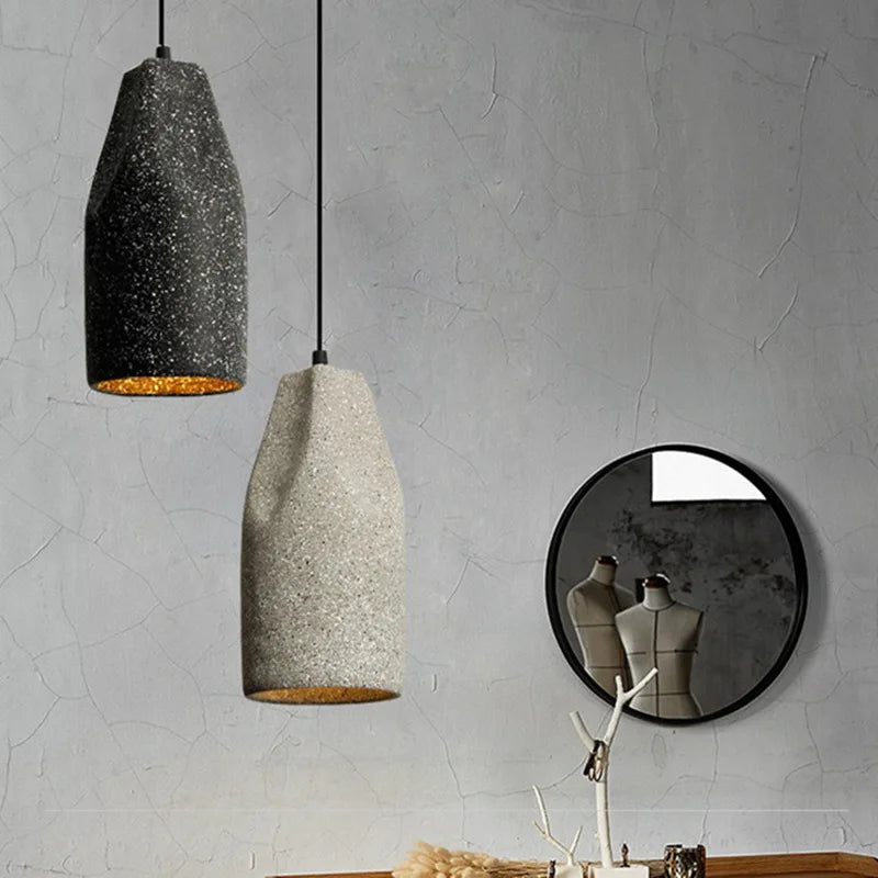 Afralia™ Nostalgic Industrial Pendant Lamp in Grey/Black for Bedroom, Coffee Shop, Bar Table