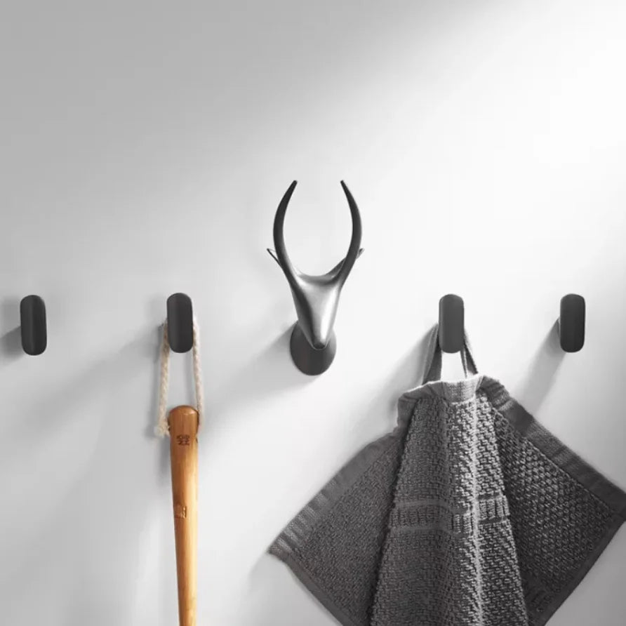 Afralia™ Brass Gray Deer Hook: Creative Wall Hanging Coat Hook