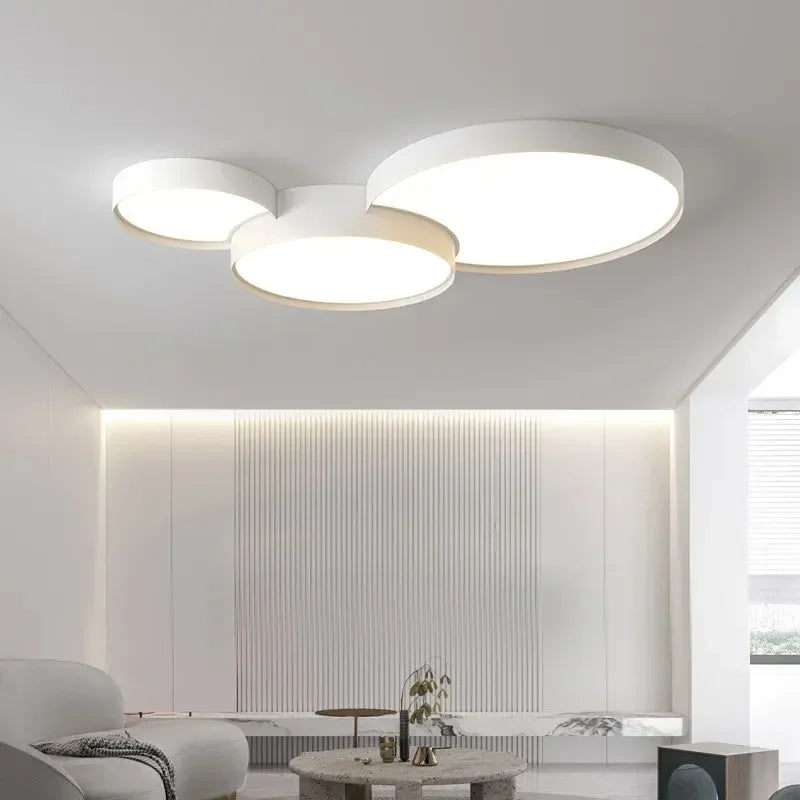 Afralia™ Smart LED Metal Ceiling Light for Living Room Bedroom Lighting Fixtures