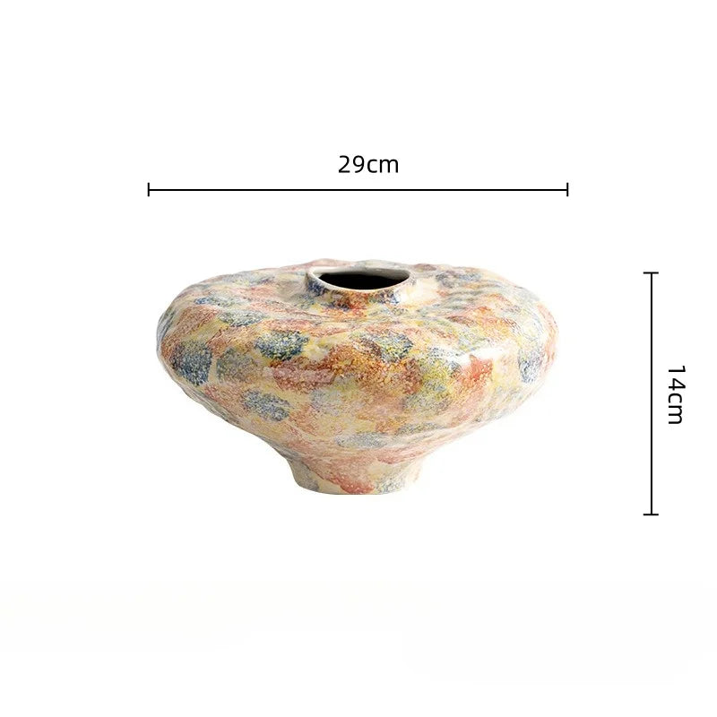 Afralia™ Unique Ceramic Vase Vintage Bottle Flower Arrangement Decoration Home