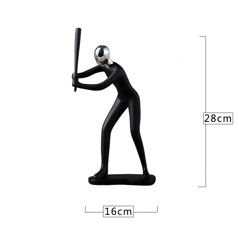 Afralia™ Champion Cyclist Sculpture Resin Figurine Modern Art Home Decor
