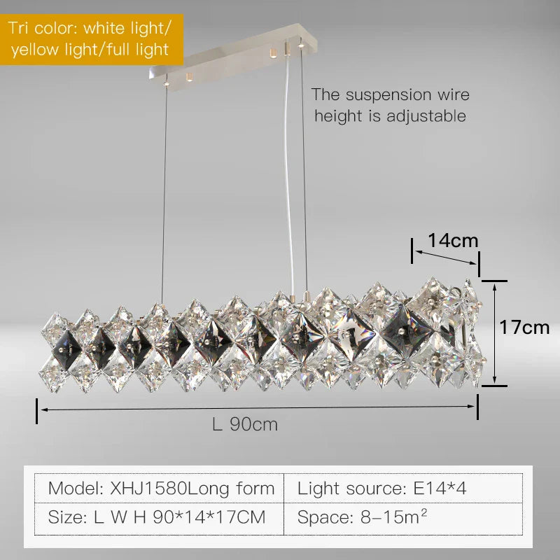 Afralia™ Crystal Chandelier: Postmodern Luxury Pendant for Living Room, Bedroom, and Restaurant