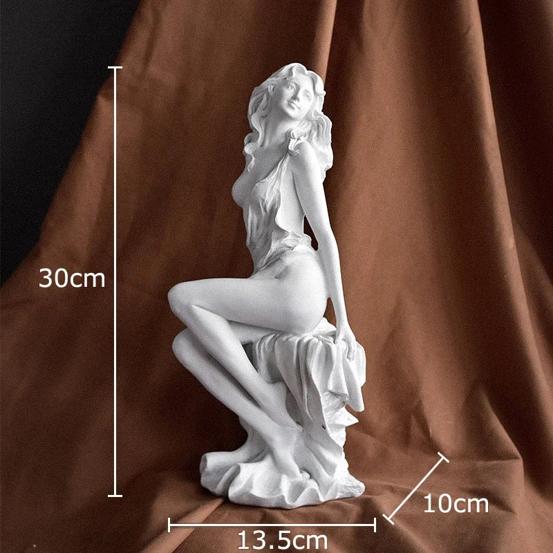 Afralia™ Venus Goddess Resin Sculpture Desk Decoration Ornament Aesthetic Room Decor