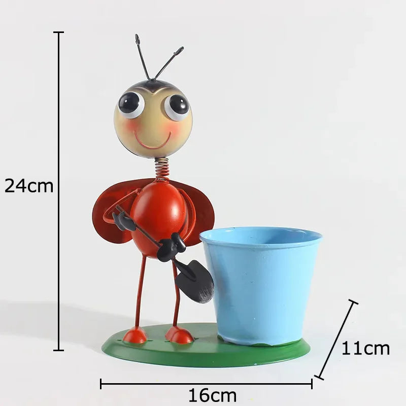Afralia™ Cute Ants Vase: Creative Plant Pots for Table Decoration and Flowers Arrangement