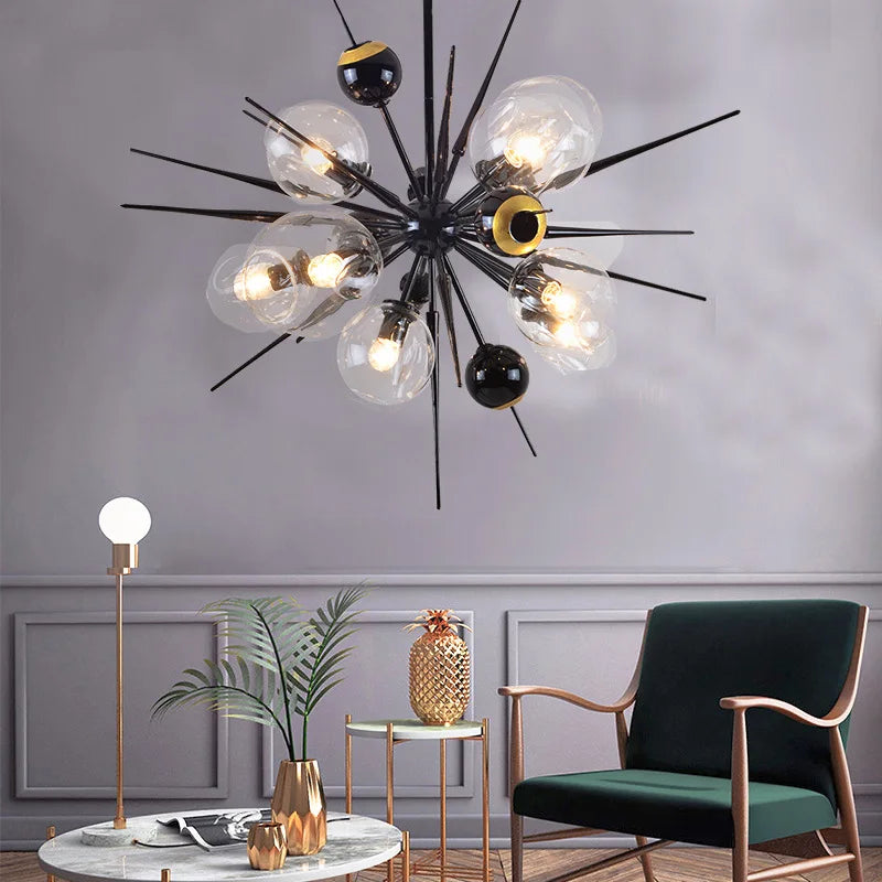 Afralia™ Magic Bean Hanging Ceiling Lamp | Special-Shaped Pendant Chandelier for Living Room