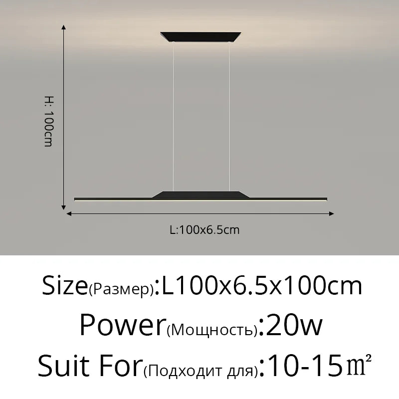 Afralia™ LED Ceiling Pendant Lamp: Minimalist Chandelier, Height Adjustable, Home Decor Solution