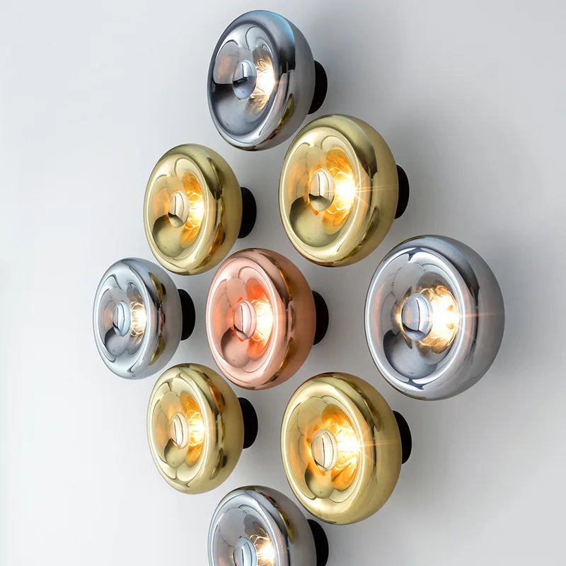 Afralia™ Modern Glass Wall Light Sconces for Bedroom Living Room Lighting