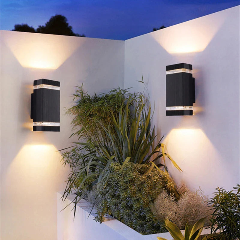 Afralia™ Modern LED Wall Lamp Black/Gray Waterproof IP65 Street Sconce Exterior Lighting