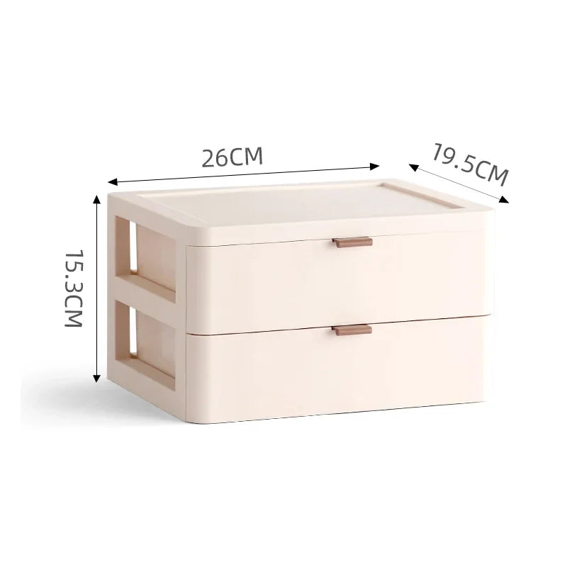 Afralia™ Desktop Organizer Drawer Cosmetic Rack Jewelry Storage Box
