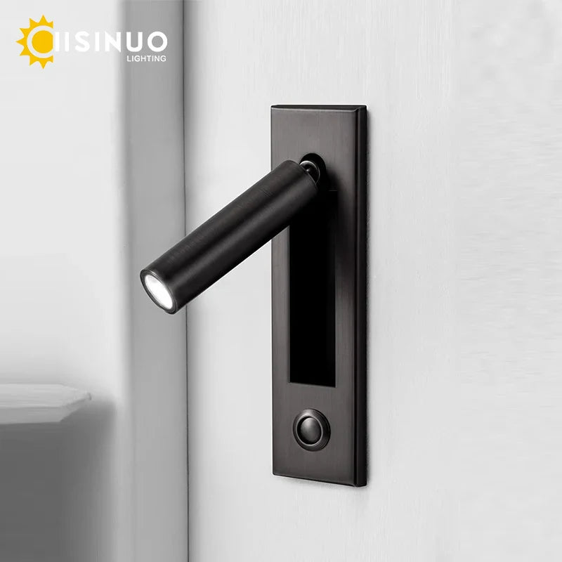 Afralia™ Rotating LED Wall Lamp for Bedroom & Hallway Lighting