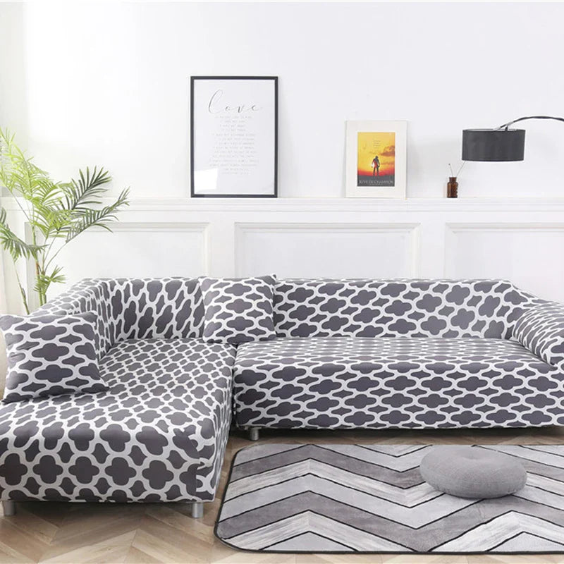 Afralia™ Stretch Sofa Cover Slipcover Protector for Couches, Printed Design, 3 Seater