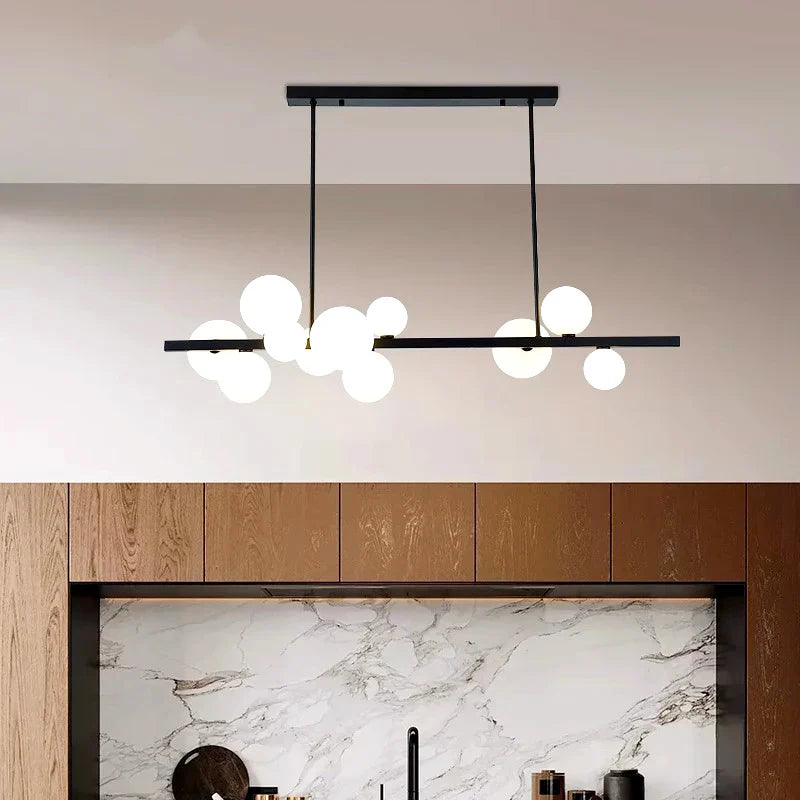 Afralia™ Modern Dine Room Pendant Light Chandelier LED Ceiling Lamp for Living Room