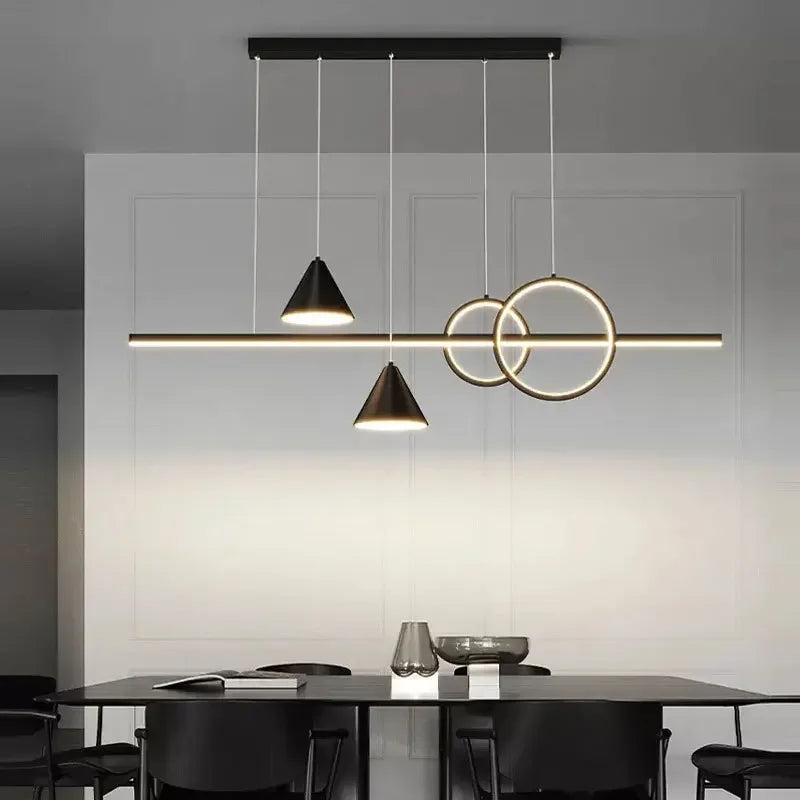 Afralia™ LED Pendant Light: Modern Minimalist Chandelier for Dining Room, Living Room, Kitchen, Bedroom