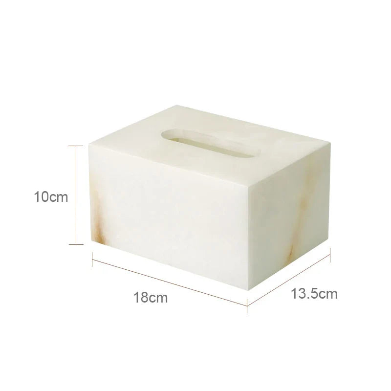 Afralia™ White Onyx Marble Bathroom Accessories Set for Elegant Bath Decor