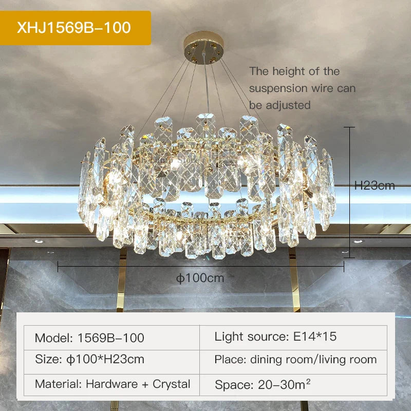 Afralia™ Crystal Chandelier: Modern LED Lighting for Dining, Bedroom, Kitchen, Living Room