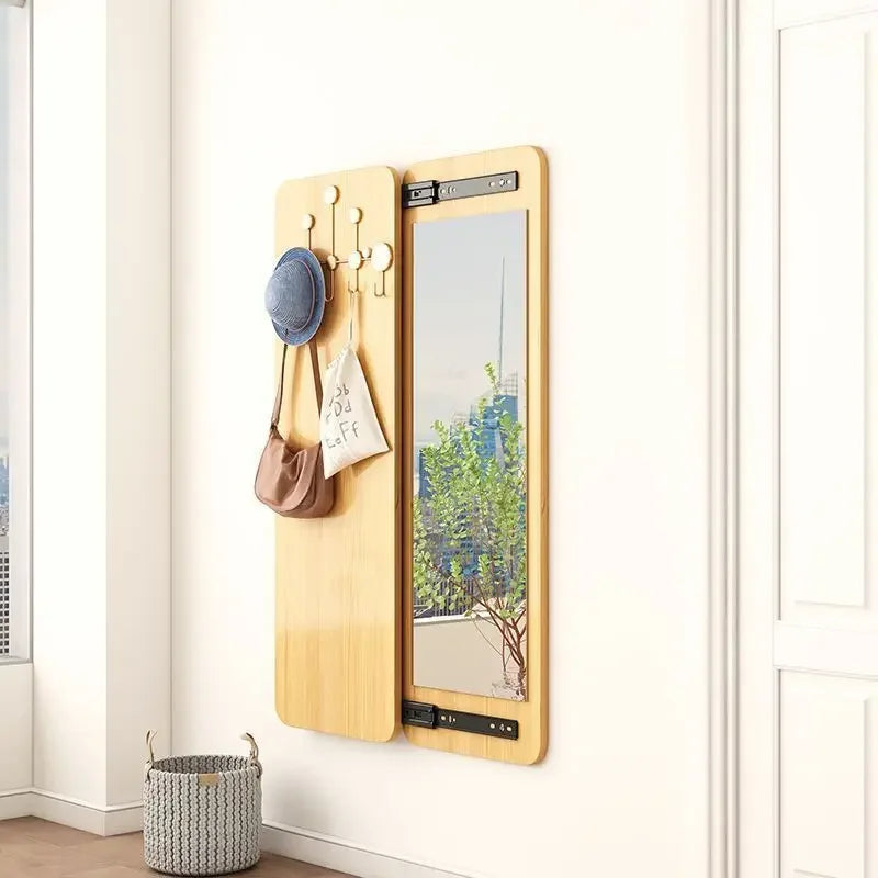 Afralia™ Sliding Full-Length Dressing Mirror - Wall-mounted Multifunctional Entrance Mirror