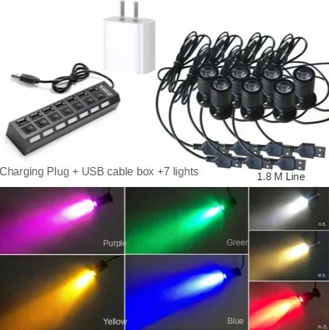 Afralia™ Mini Spotlight: Dimmable USB Focus for Cabinets, Wine Closets, Model Display Case