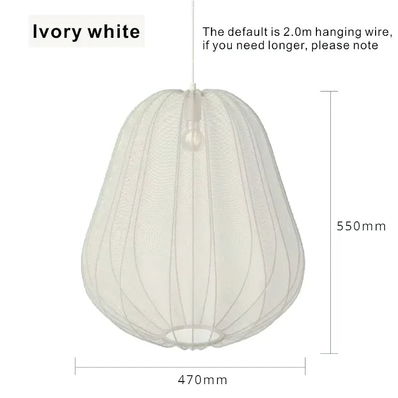 Scandinavian Silk Balloon Chandelier by Afralia™ - Home Decor Lighting Fixture