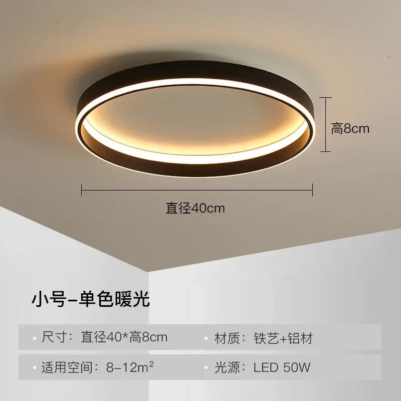 Afralia™ Circular LED Ceiling Lights for Home Decor and Indoor Lighting