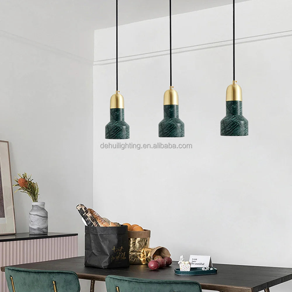 Afralia™ Nordic Marble Pendant Lights for Modern Minimalist Bedroom and Restaurant
