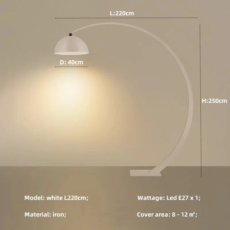 Afralia™ Nordic E27 LED Floor Lamp Iron Chandelier Lighting for Modern Home Decor