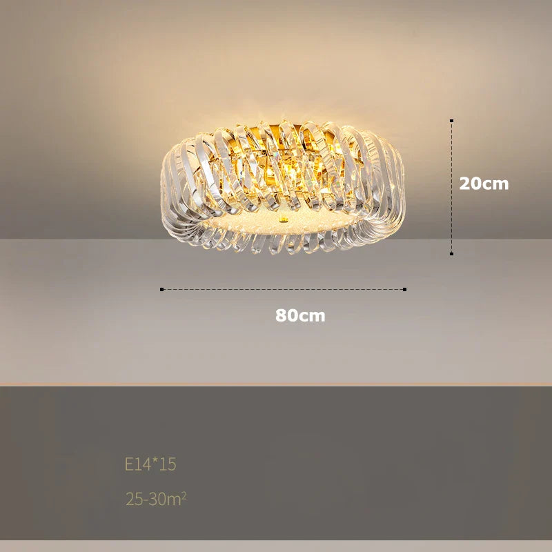 Afralia™ Gold LED Chandelier 2025 New Trend for Living Room