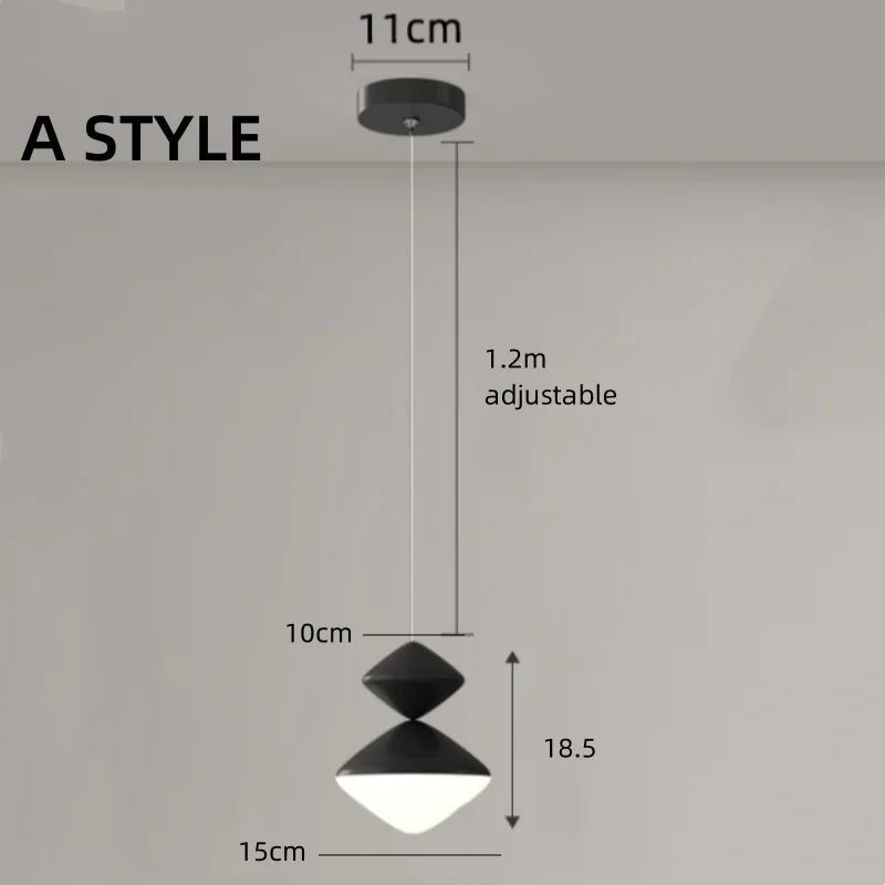 Afralia™ Modern Minimalist LED Pendant Lights Bedroom Study Wall Lamp Living Room Indoor Fixture