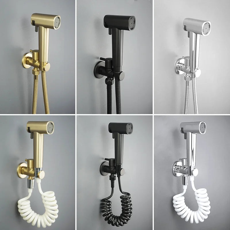 Afralia™ Handheld Bidet Sprayer Set for Refreshing Bathroom Experience