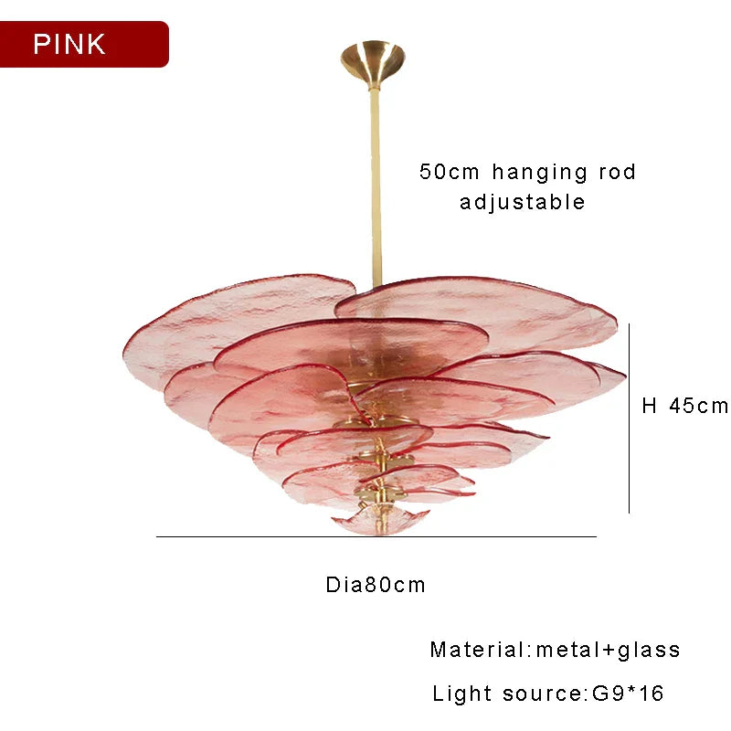 Afralia™ Amber Glass Chandeliers: Luxury Vintage Hanging Lamp for Duplex Villa