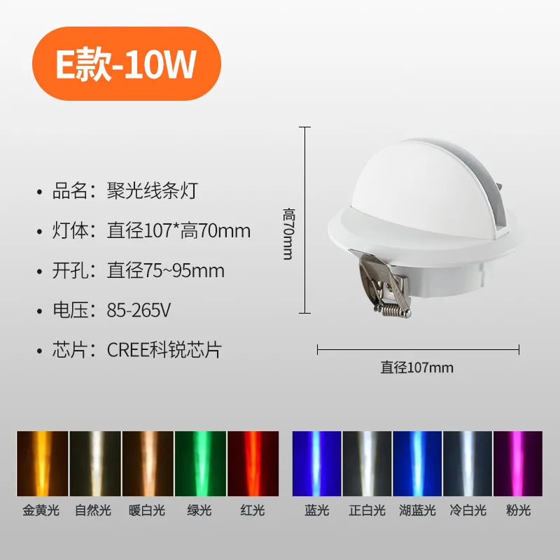 Afralia™ 10W LED Spotlight for Hotel KTV Corridors and Door Frames