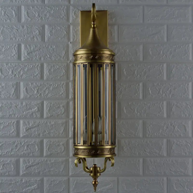 Afralia™ Copper Outdoor Wall Lamp: Waterproof & Bright Courtyard Light