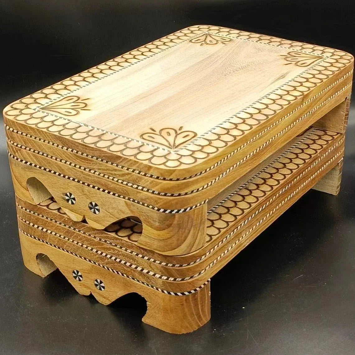 Afralia™ Walnut Vegetable Cutting Board | Traditional Uyghur Craftsmanship